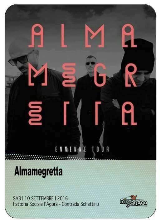 ALMAMEGRETTA #EnnEnne Tour unico concerto in Sicilia