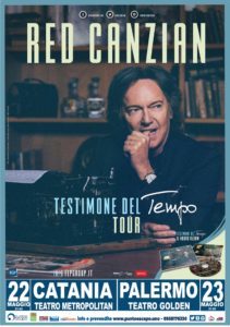 Red Canzian Testimone del tempo Tour Teatro Golden PALERMO