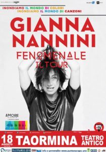 Gianna Nannini Fenomenale – Il Tour Teatro antico di TAORMINA 18 agosto 2018